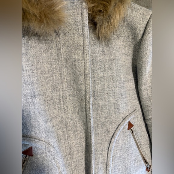 J. Crew Chateau parka in Italian stadium-cloth wool - gray excellent condition - Picture 3 of 4